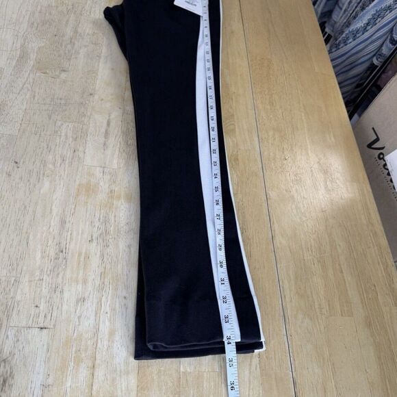 Belyn Key Ponte Crop Track Pant Golf Lux Athletic Pull On Black Onyx Chlk XS NEW - Picture 9 of 13